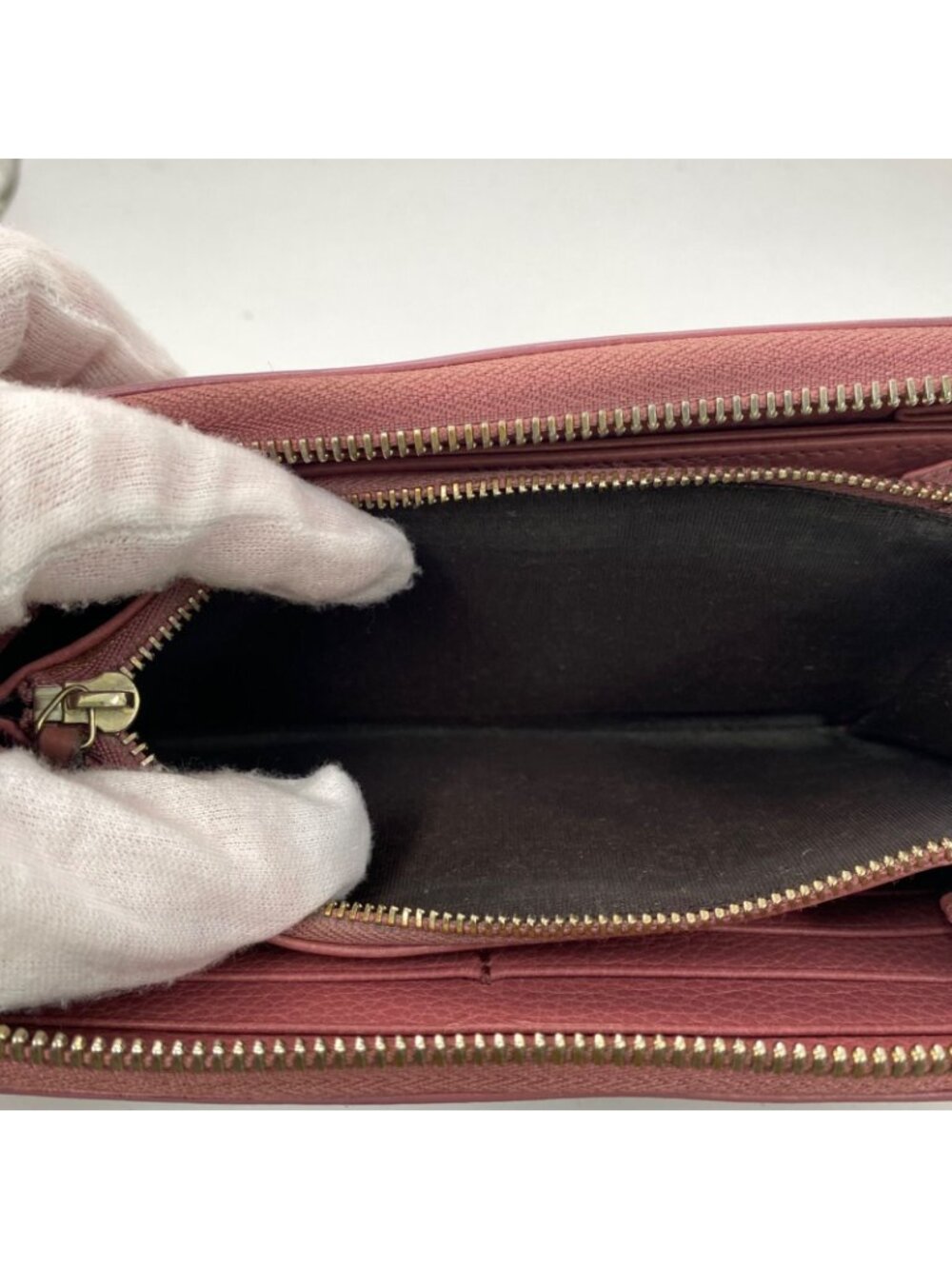 Gucci Wallet GG Marmont Leather Pink Round - Picture 6 of 16